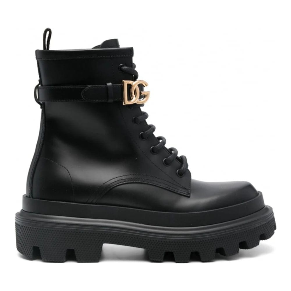 Dolce&gabbana - Bottes 'Logo-Buckle' pour Femmes