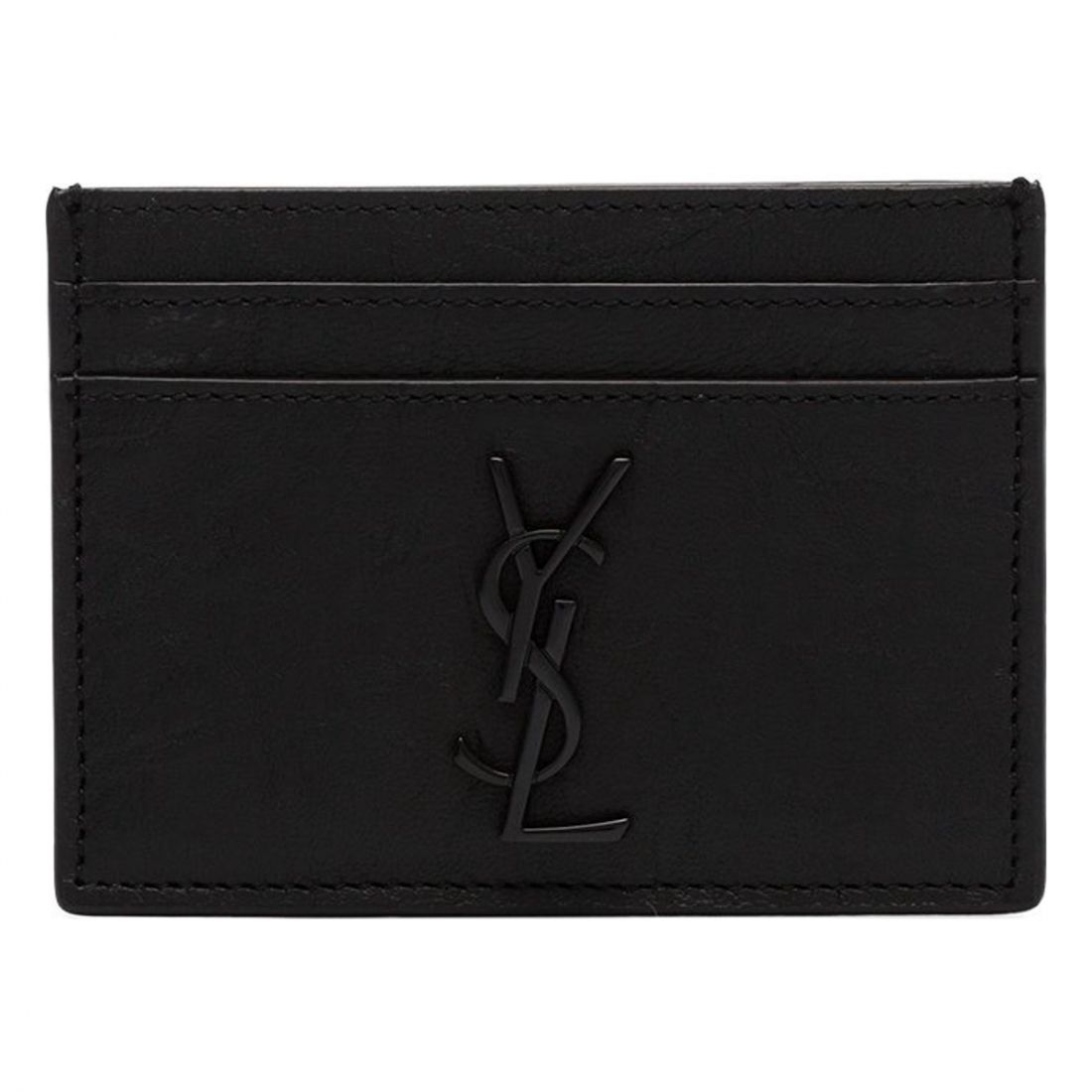 Saint laurent - Porte-carte 'Logo Plaque' pour Hommes