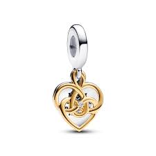 Pandora - Charm 'Lab-Grown Diamond Engravable Mum Double' pour Femmes