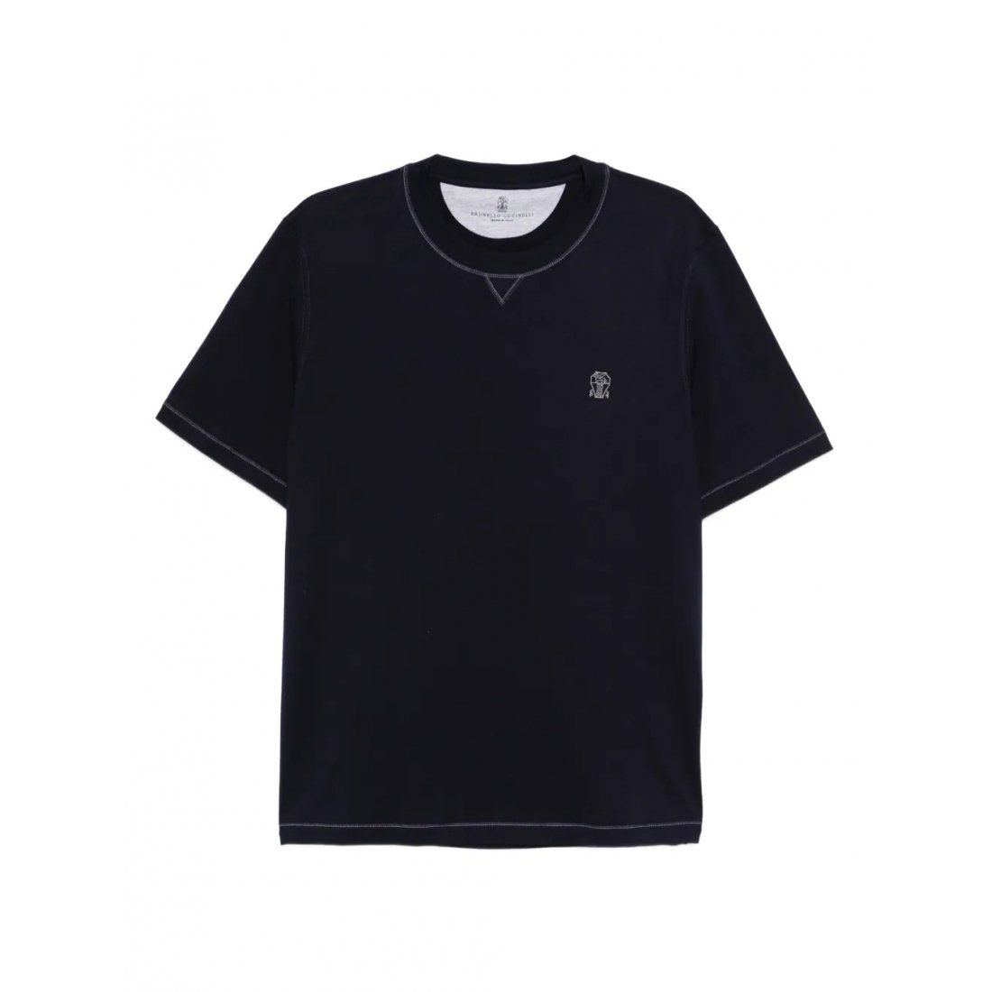 Brunello cucinelli - T-shirt 'Embroidered' pour Hommes