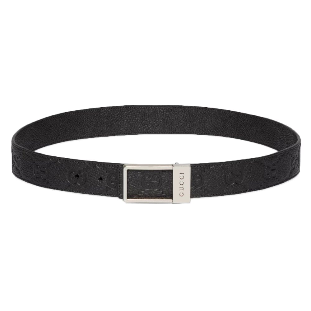 Gucci - Ceinture 'Reversible With Rectangular Buckle' pour Hommes