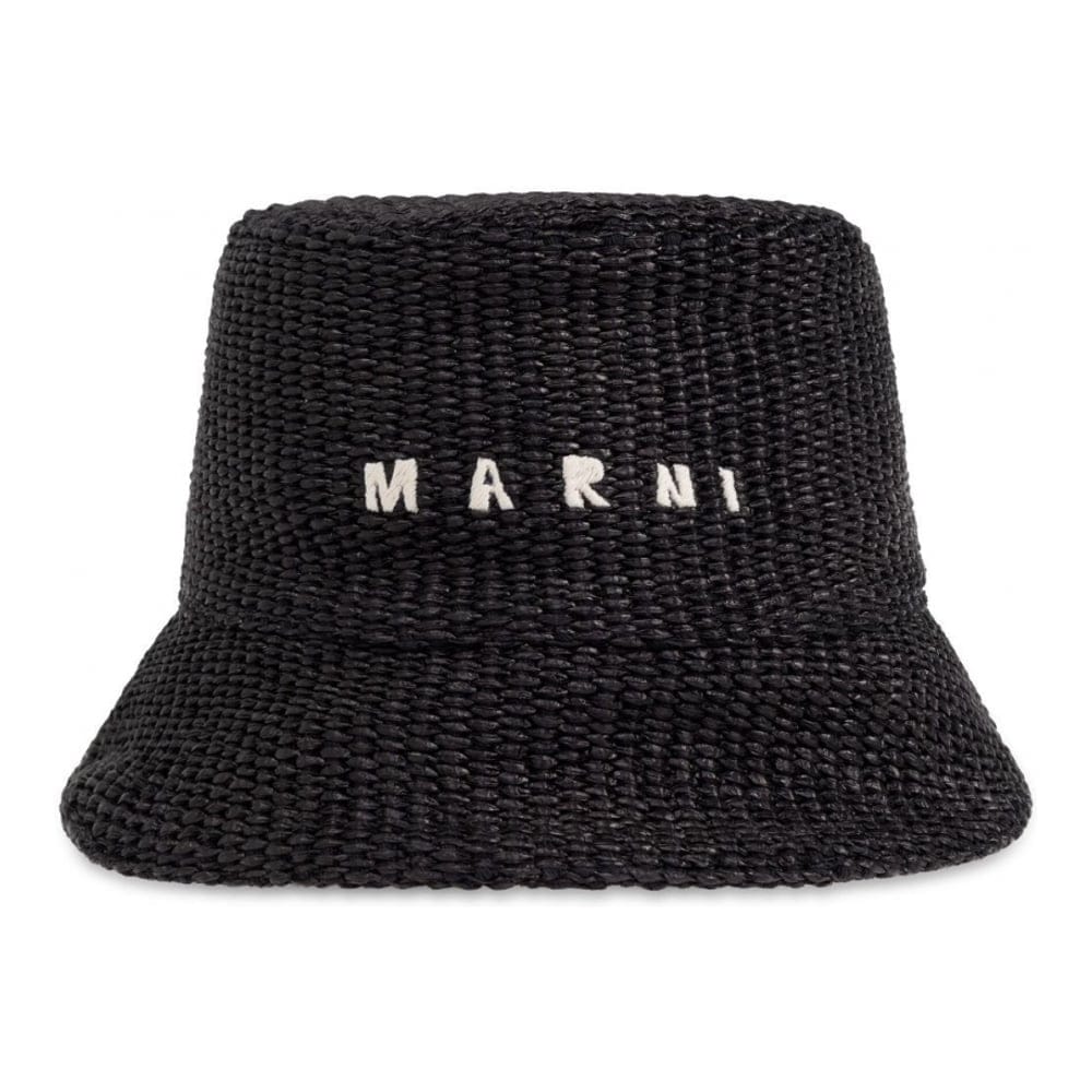 Marni - Chapeau 'Logo-Embroidered' pour Femmes