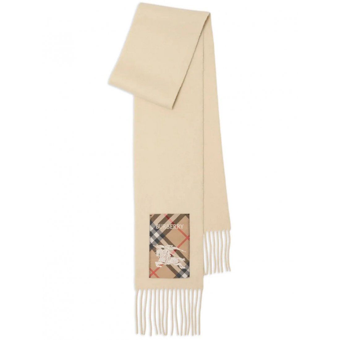 Burberry - Écharpe en cachemire  'Fringed' pour Femmes
