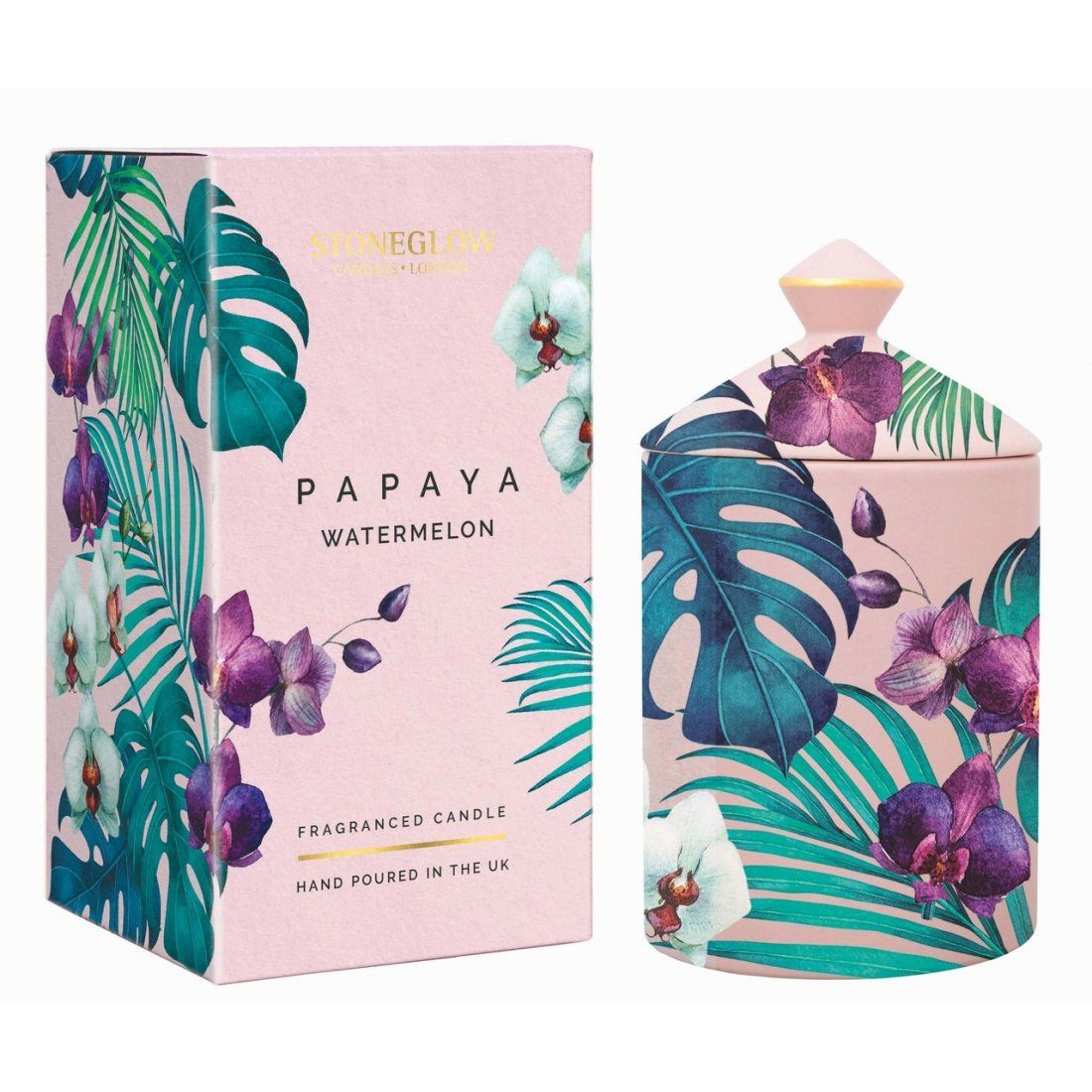 Stoneglow - Bougie parfumée 'Papaya Watermelon' - 300 g