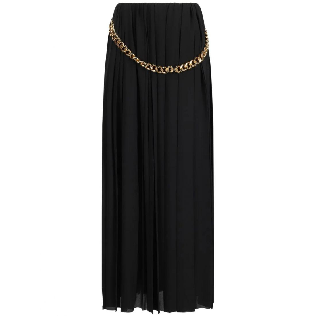 Balenciaga - Jupe Maxi 'Chain-Detail Pleated' pour Femmes