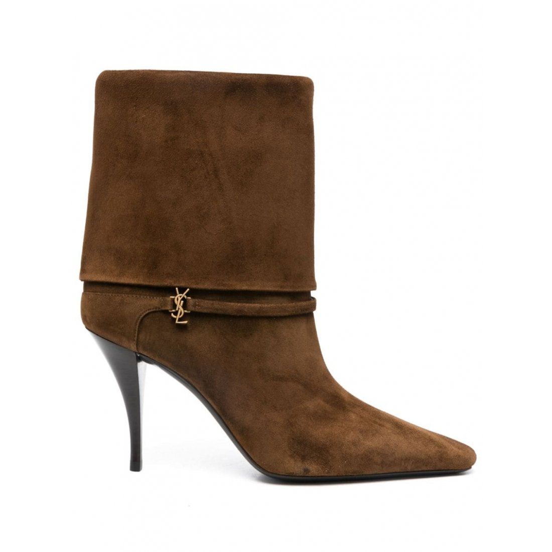 Saint laurent - Bottes à talons hauts 'Folded' pour Femmes