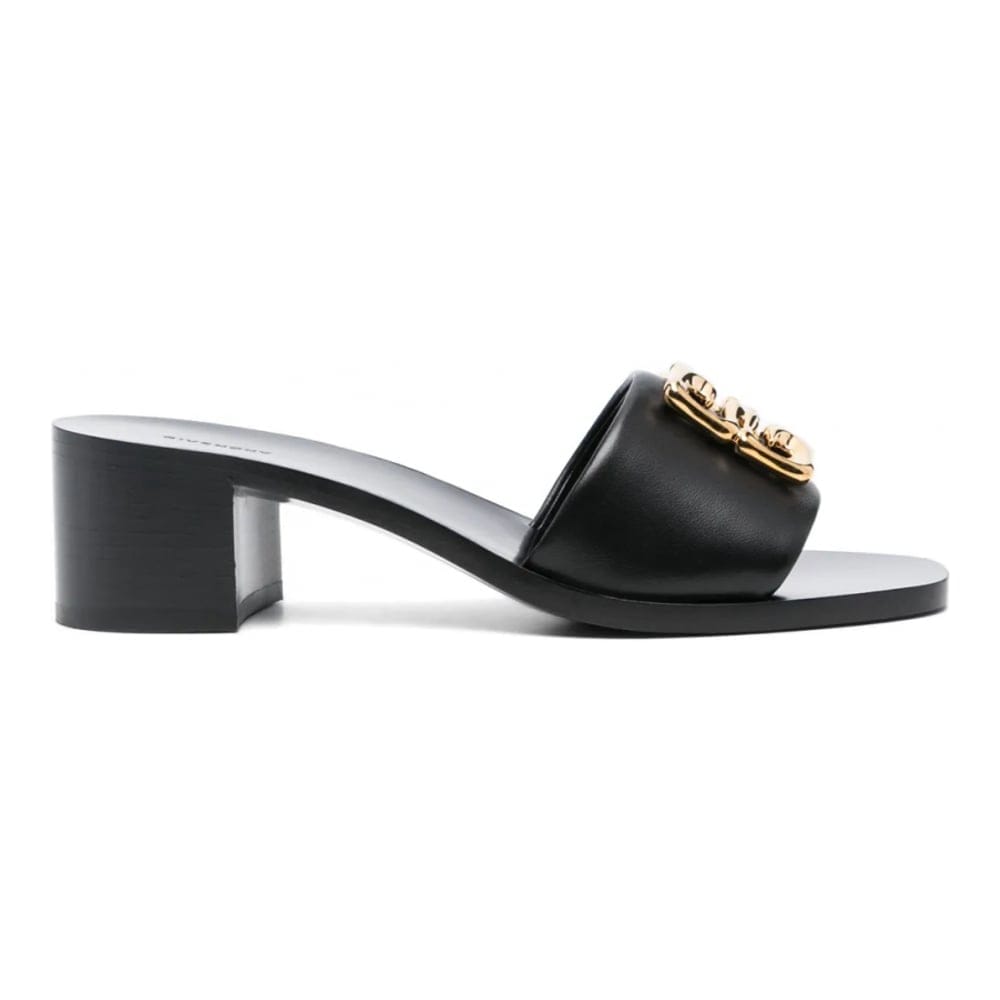 Givenchy - Mules à talon '4G Plaque' pour Femmes