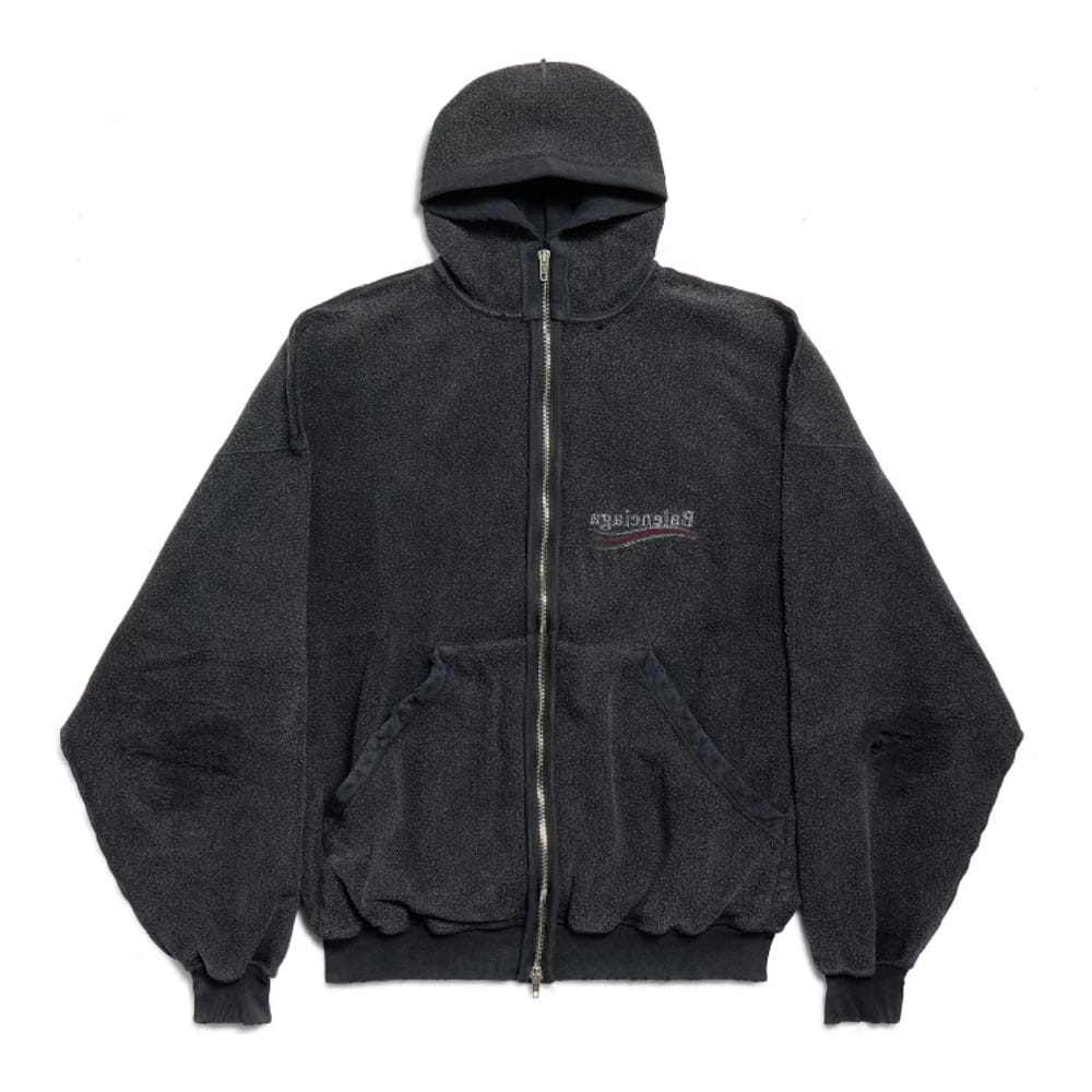 Balenciaga - Veste 'Political Campaign Inside-out Zip-up Hoodie' pour Hommes