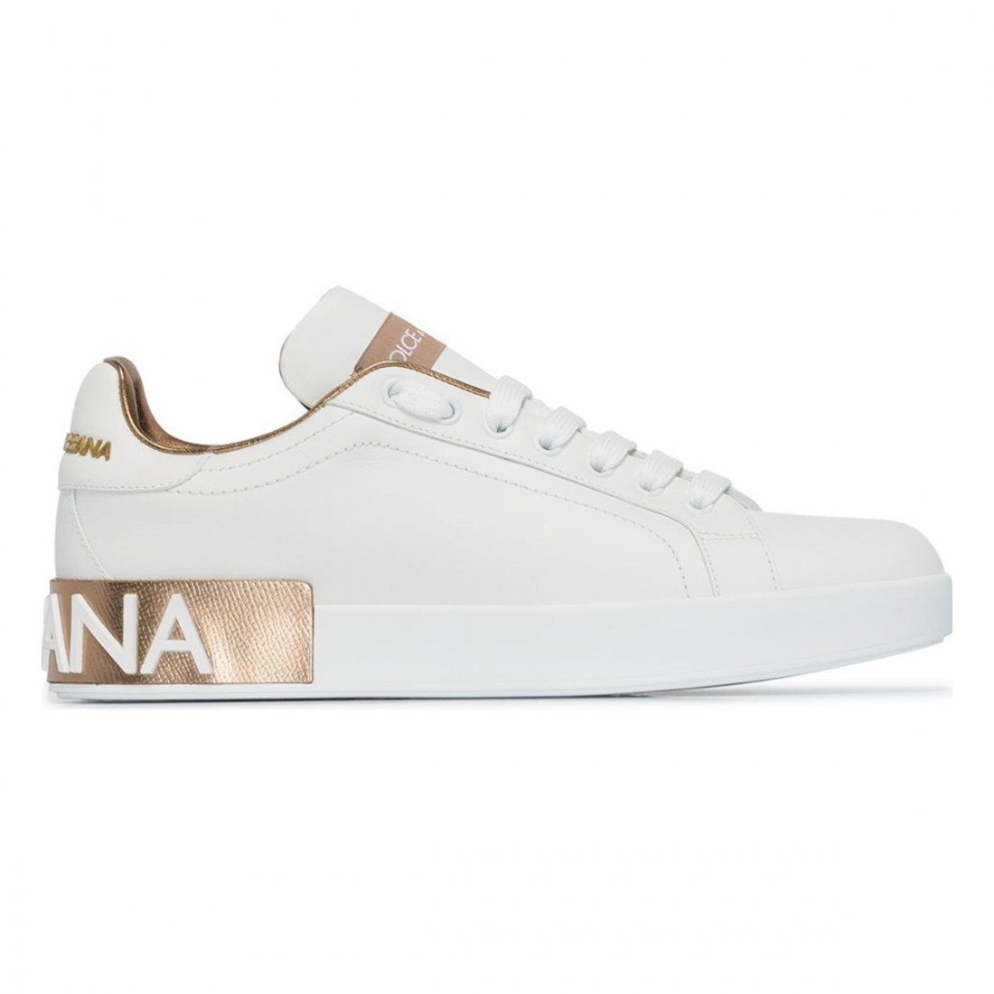 Dolce&gabbana - Sneakers 'Portofino Logo Patch' pour Femmes