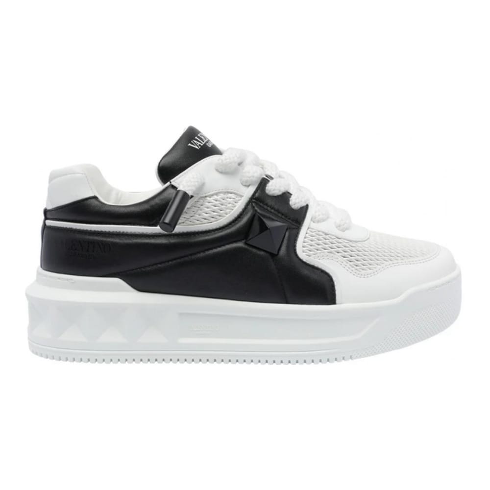 Valentino garavani - Sneakers à semelle plateforme 'One Stud XL Lace-Up' pour Hommes