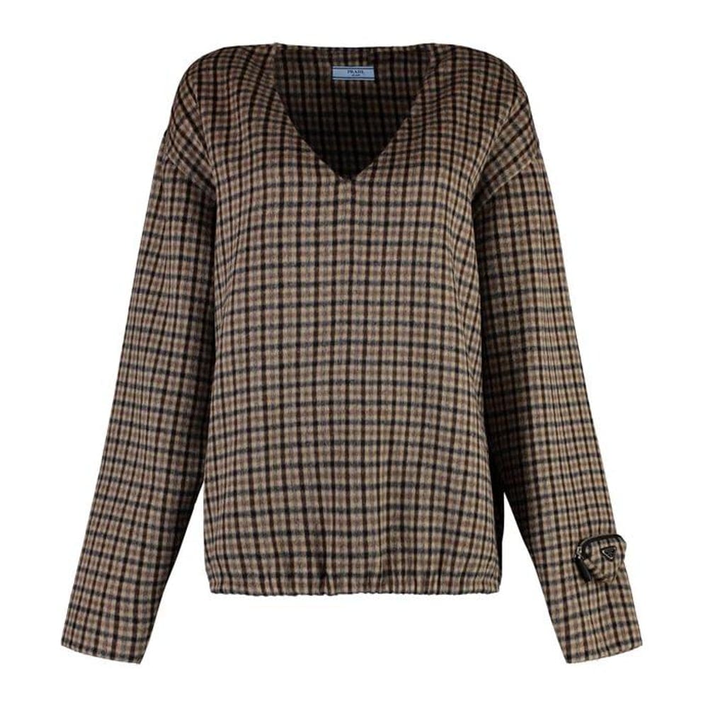 Prada - Pull 'Checked' pour Femmes