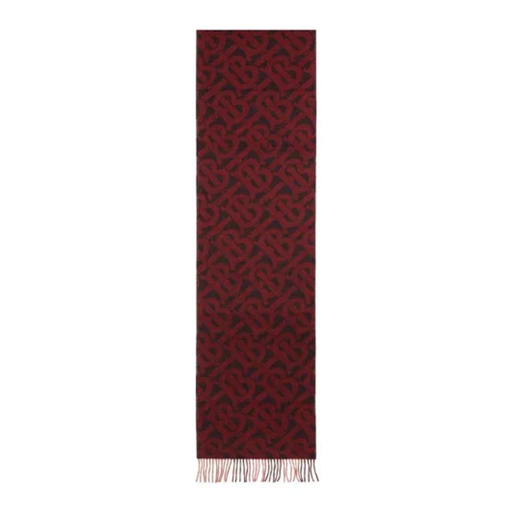 Burberry - Écharpe en laine 'Reversible Check And Monogram' pour Femmes