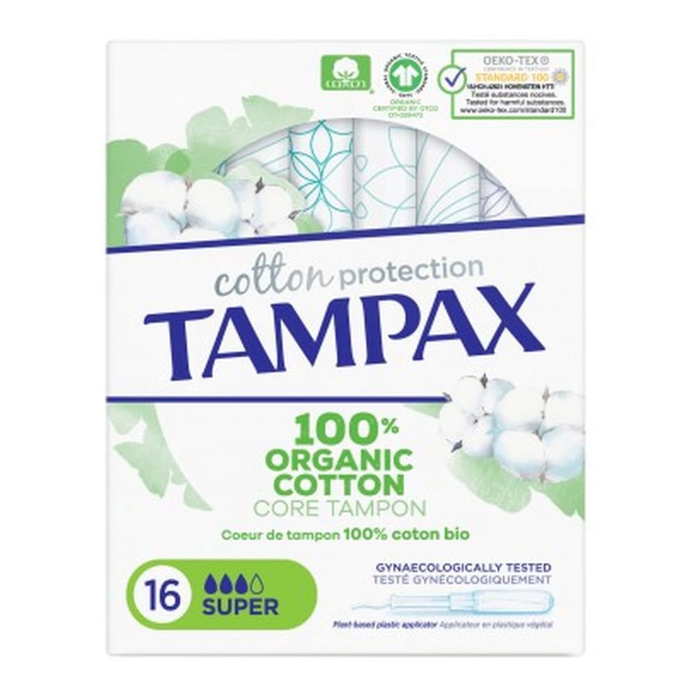 Tampax - Tampon 'Organic' - Super 16 Pièces