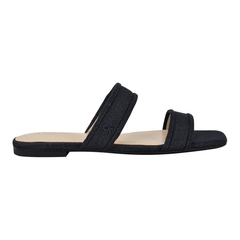 Calvin klein - Sandales plates 'Felisa Double Band Slip-On' pour Femmes