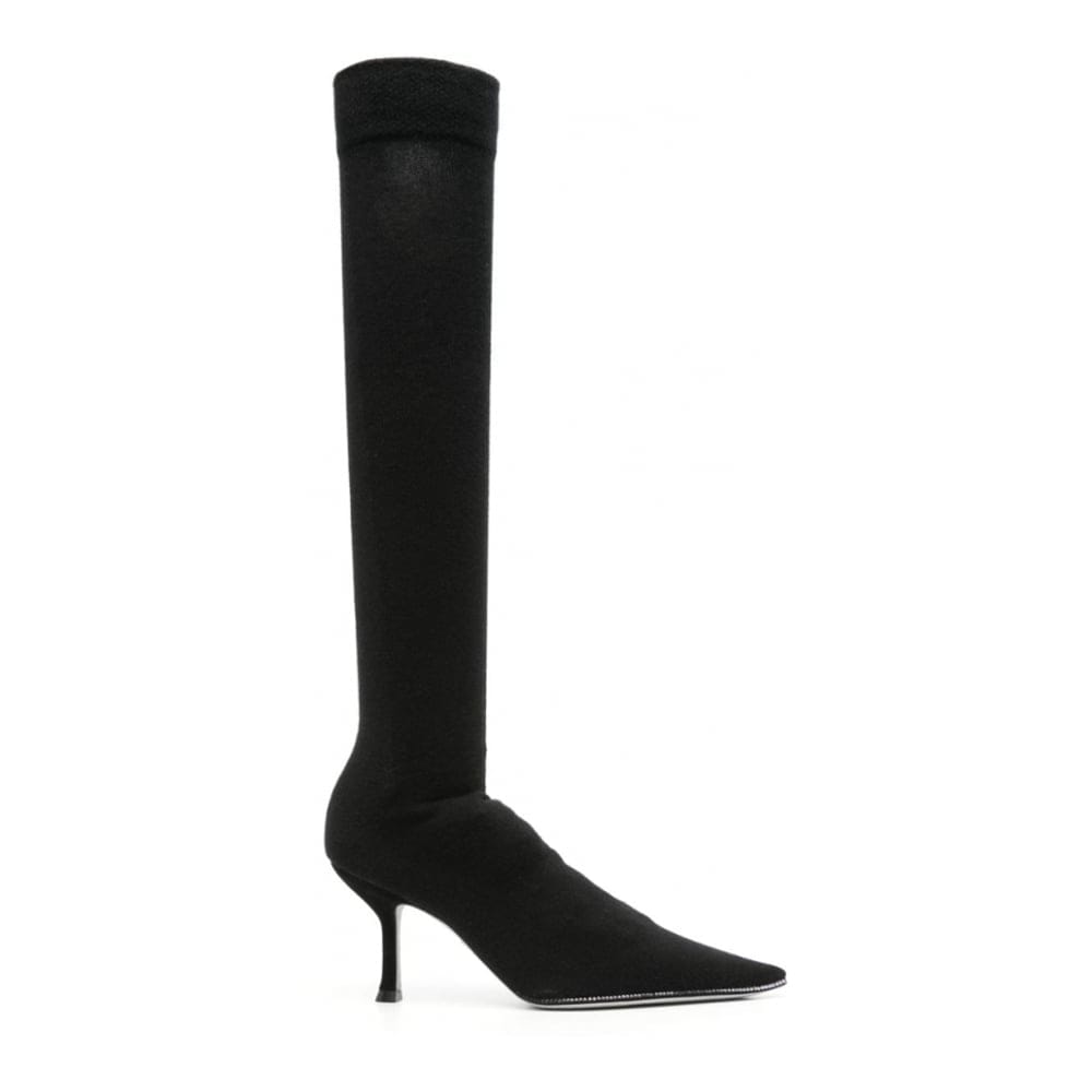 René caovilla - Bottes à talons hauts 'Crystal-Embellished Knitted' pour Femmes