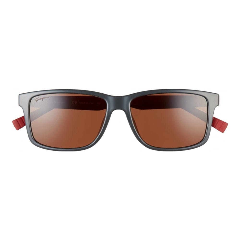 Ferragamo - '57mm Square Sunglasses' pour Hommes