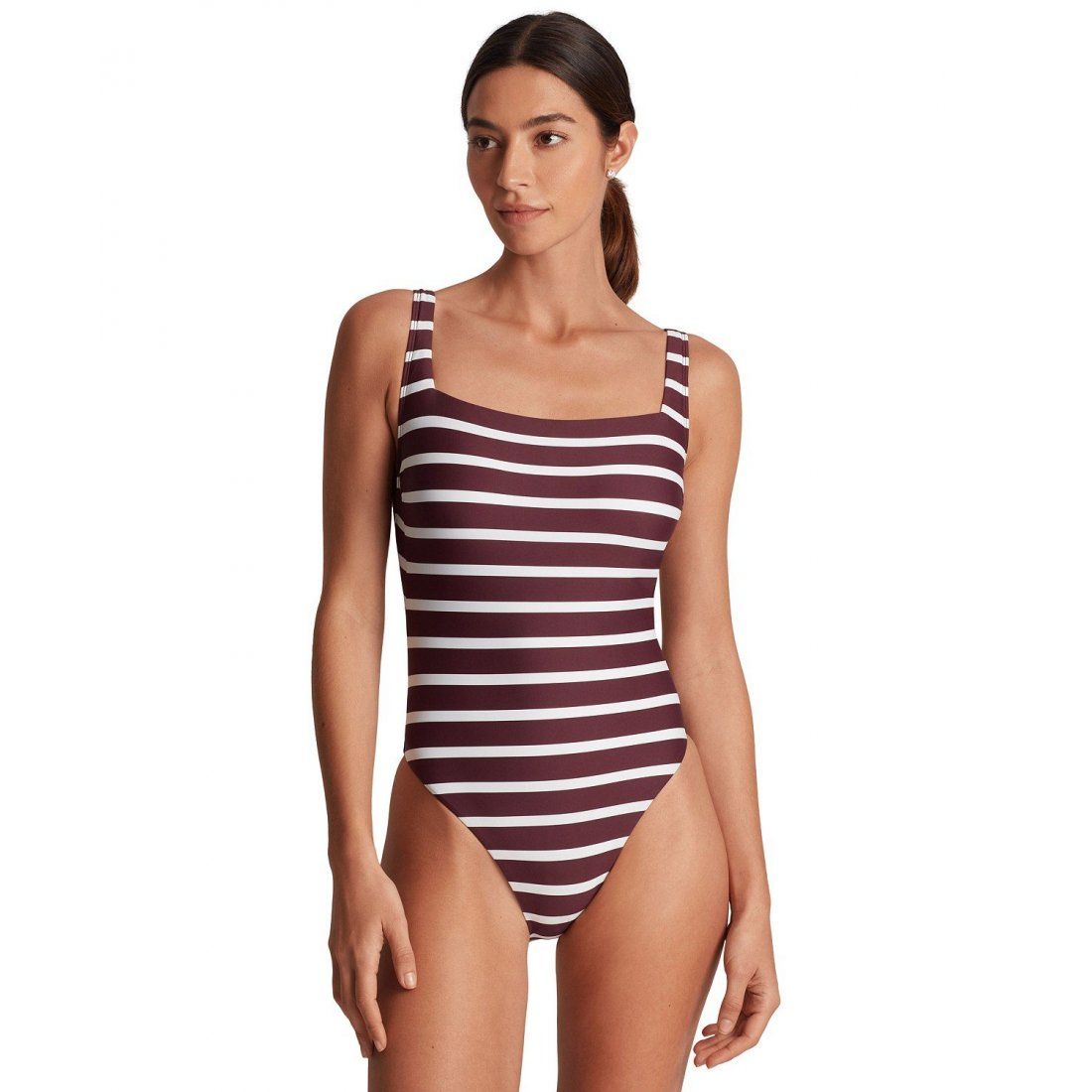 Lauren ralph lauren - 'Striped Low-Back One-Piece Swimsuit' pour Femmes