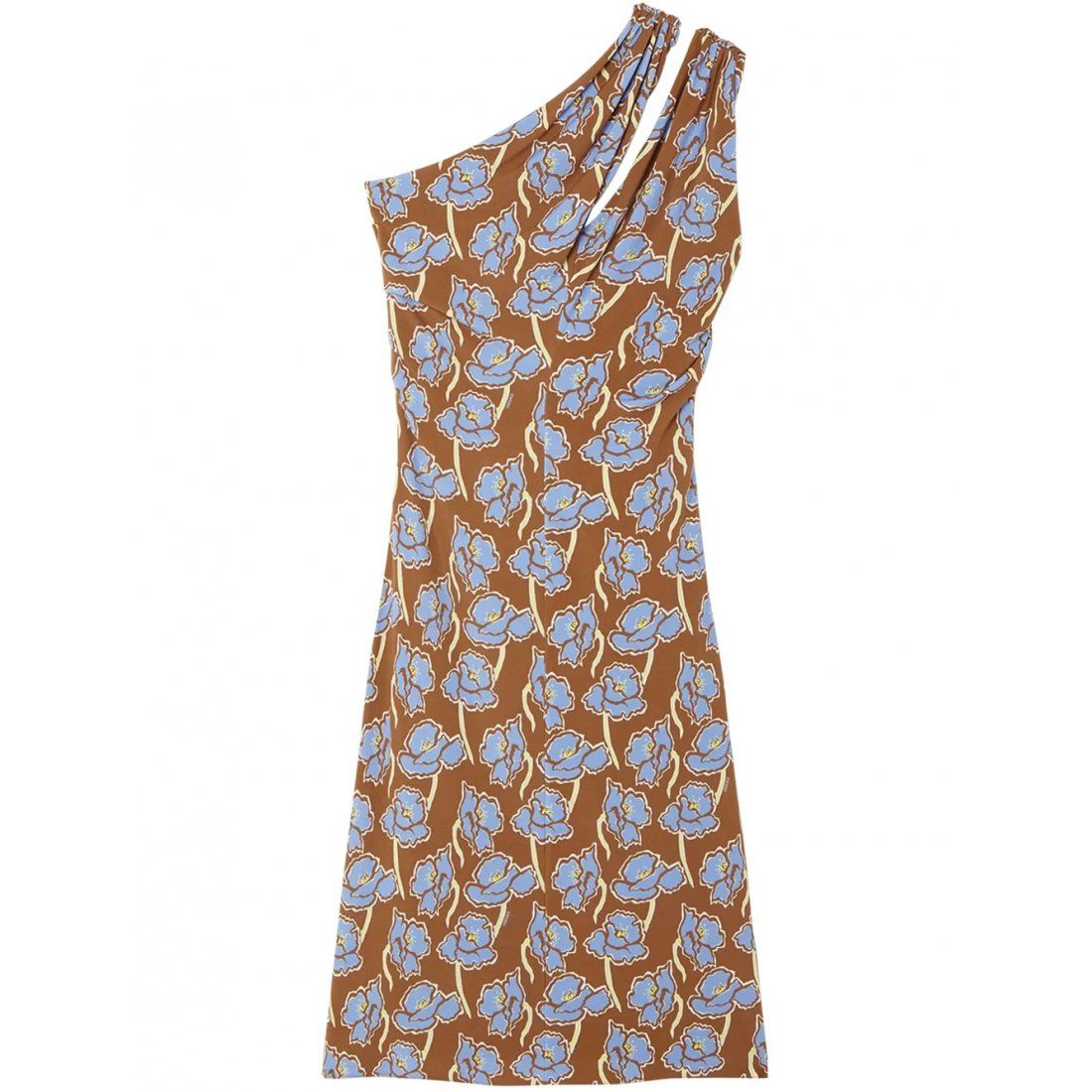 Versace - Robe Midi 'Poppies One-Shoulder' pour Femmes