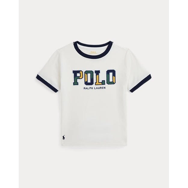 Ralph lauren kids - 'Corduroy-Logo Cotton Jersey Tee' pour Petits garçons