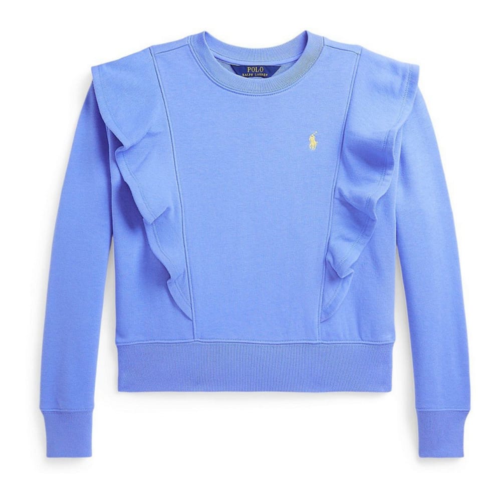 Polo ralph lauren - 'Ruffled French Terry Sweatshirt' pour Grandes filles
