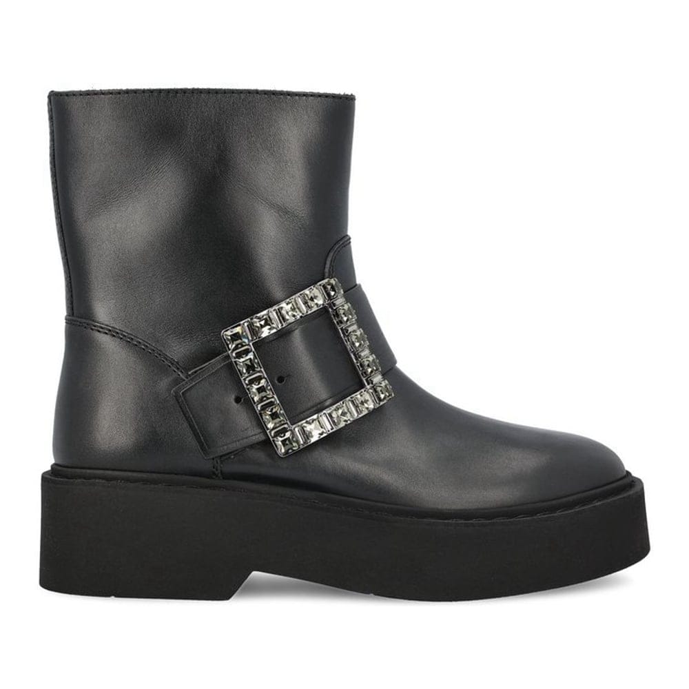 Roger vivier - Bottines 'Buckle Detailed Round Toe' pour Femmes