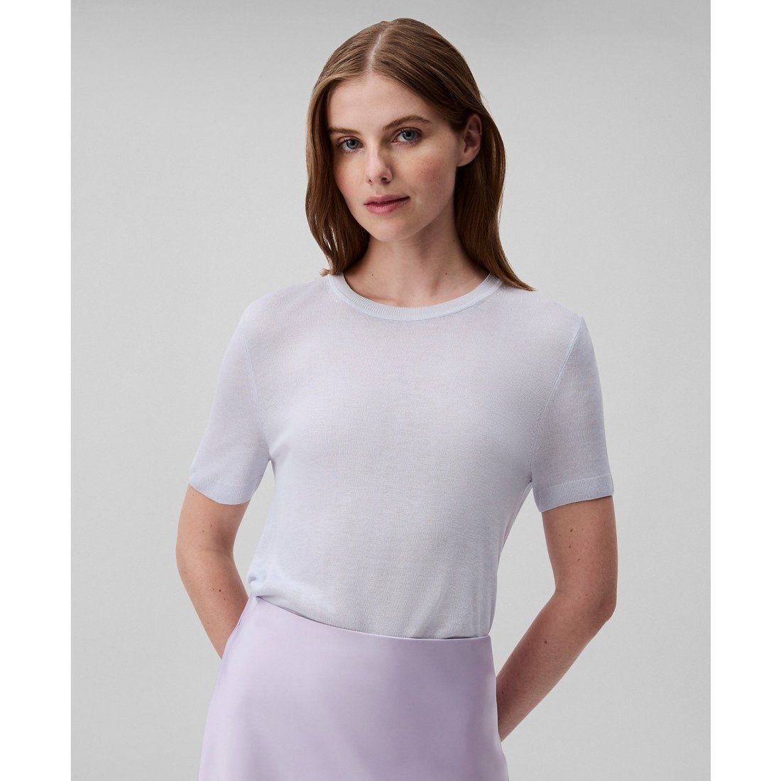 Calvin klein - Pull à manches courtes 'Fine Gauge' pour Femmes