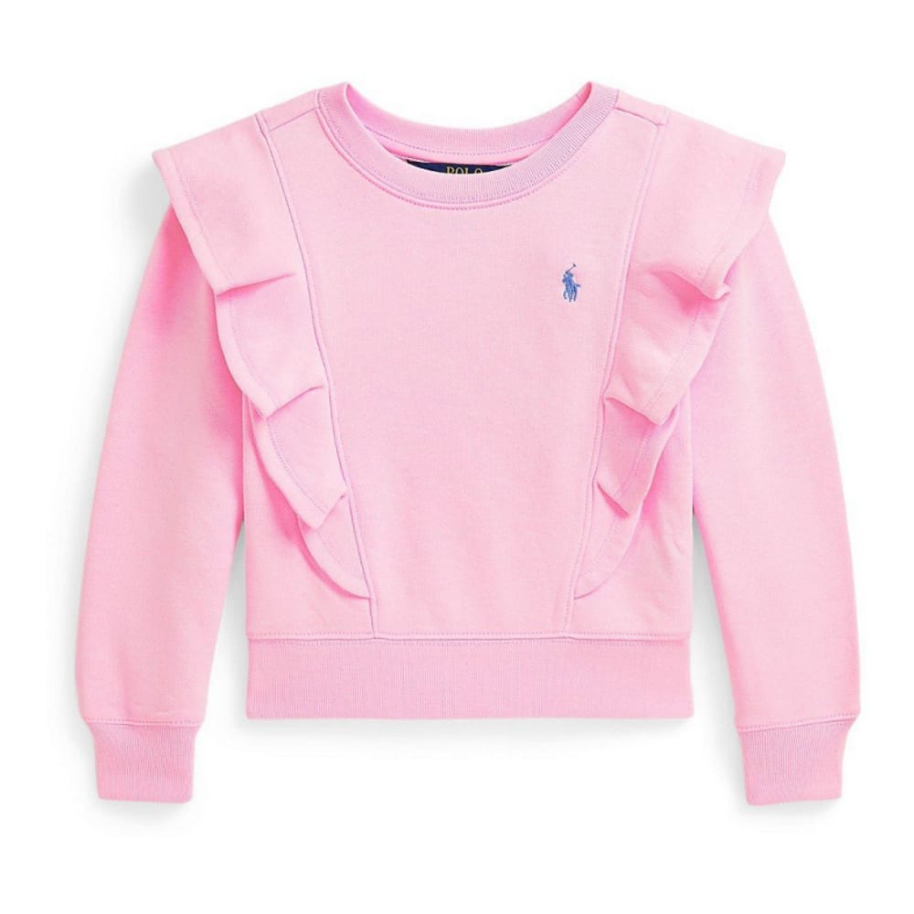 Polo ralph lauren - 'Ruffled French Terry Sweatshirt' pour Bambins & petites filles