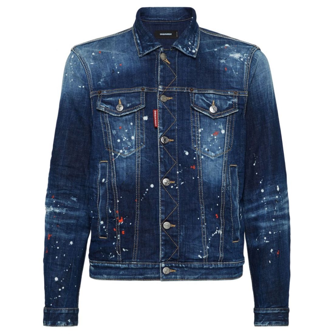 Dsquared2 - Veste en jeans 'Paint-Splattered' pour Hommes