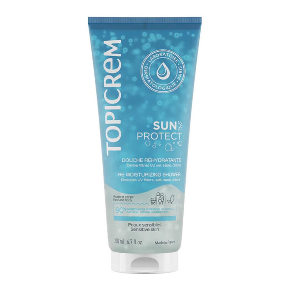 Topicrem - Gel Douche 'Sun Protect Re-Moisturizing' - Peaux sensibles, 200 ml