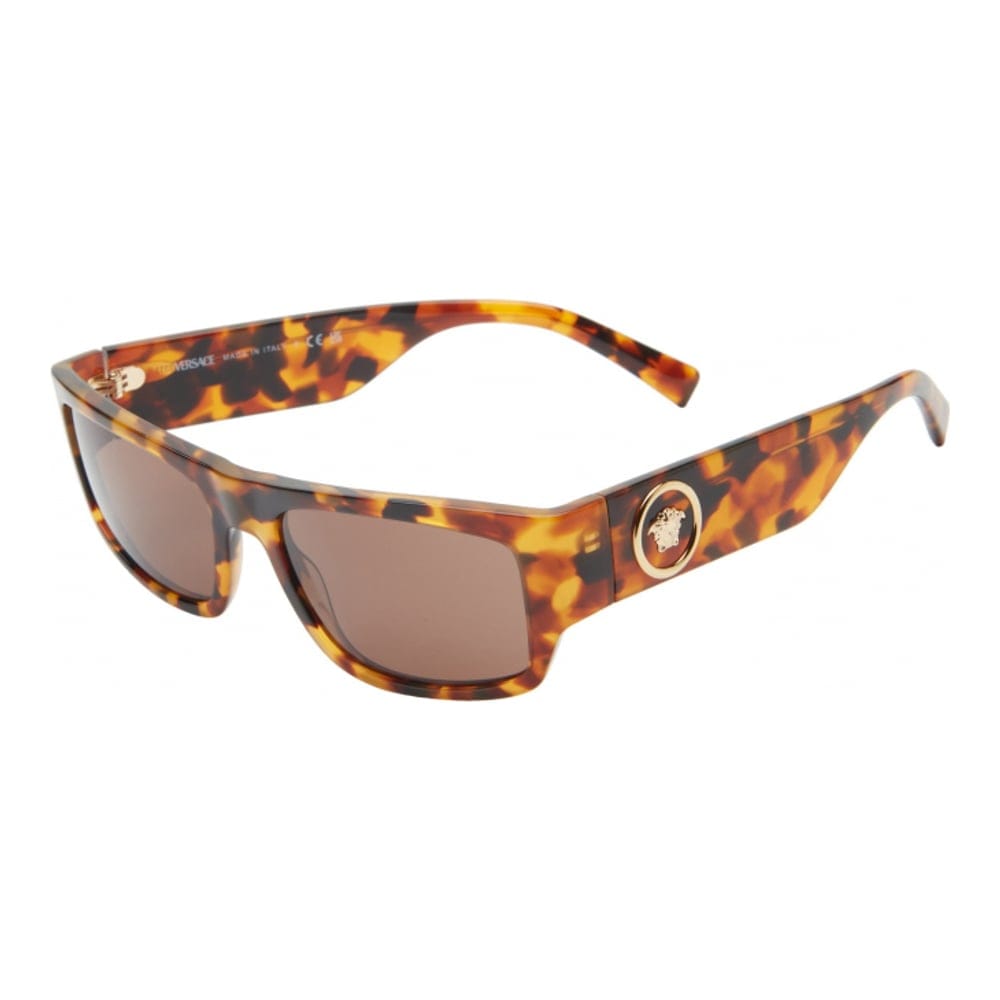 Versace - '56mm Rectangle Sunglasses' pour Hommes