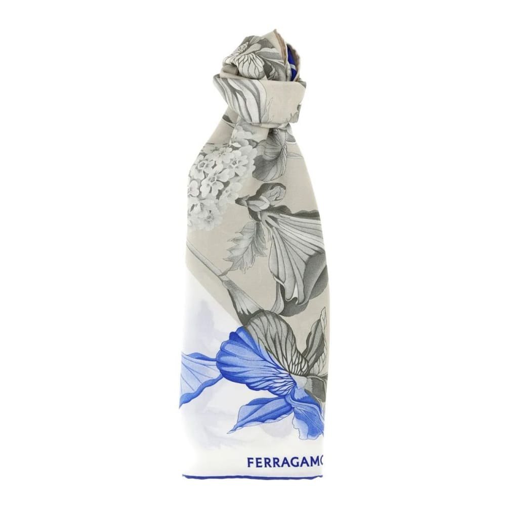 Ferragamo - Foulard en soie 'Hydrangea' pour Femmes