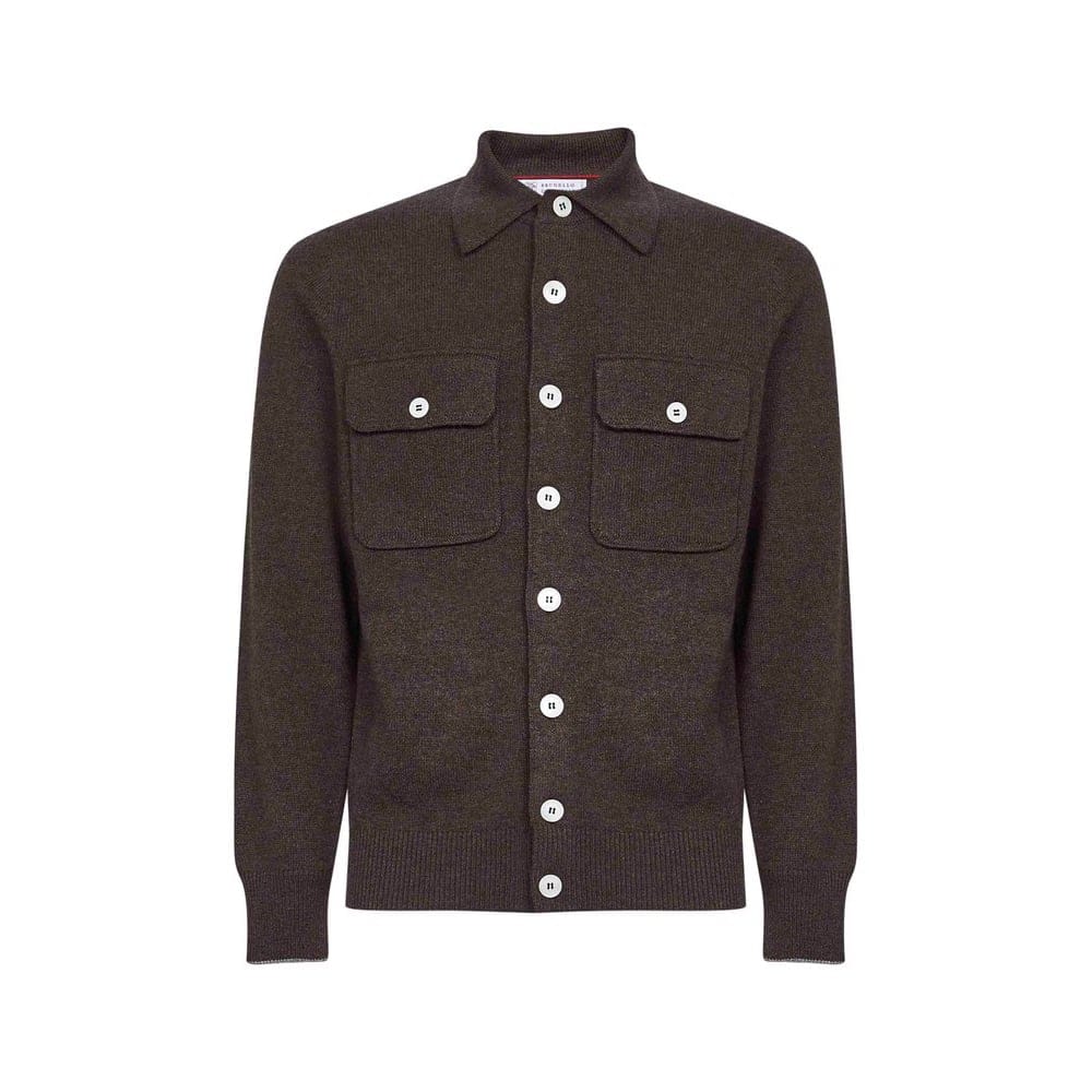 Brunello cucinelli - Chemise 'Ribbed' pour Hommes