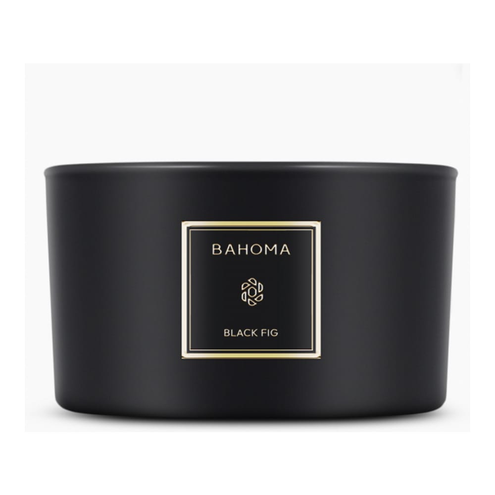 Bahoma London - Bougie 3 mèches 'Obsidian' - Black Fig 400 g