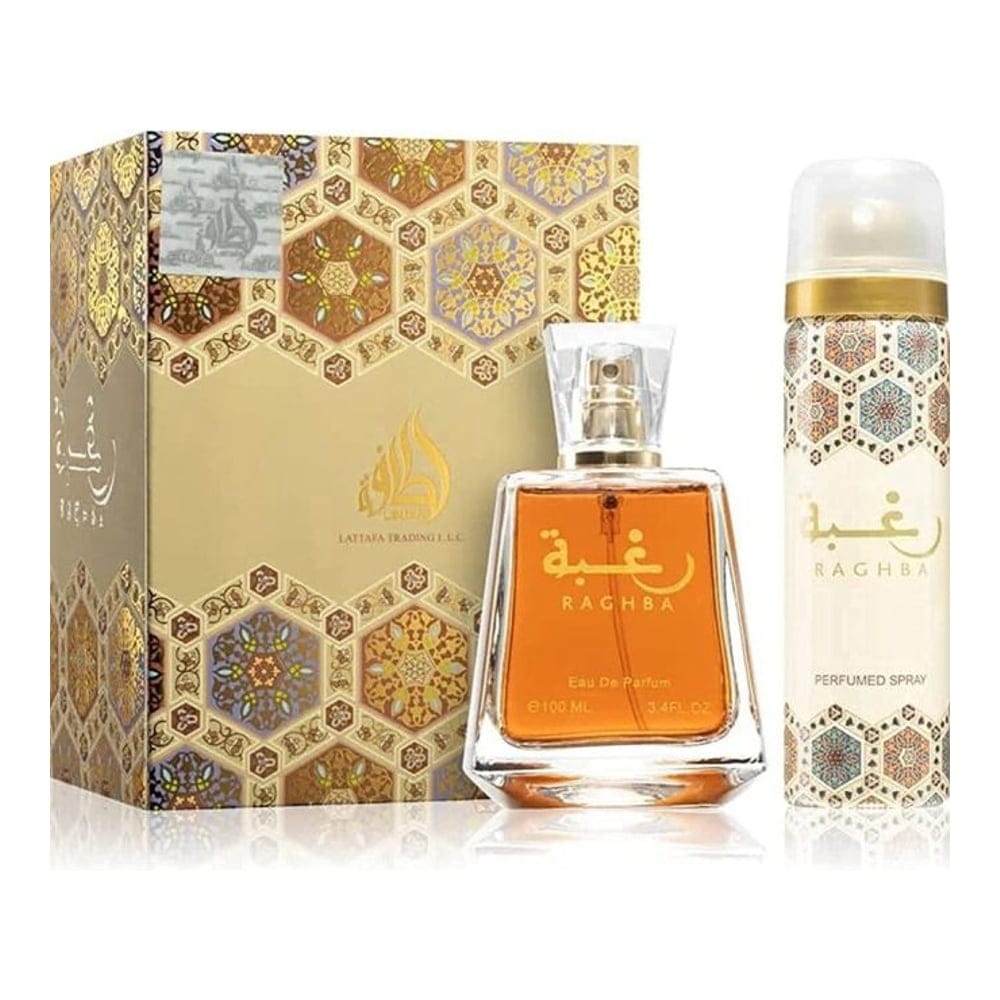 Lattafa perfumes - Coffret de parfum 'Raghba' - 2 Pièces