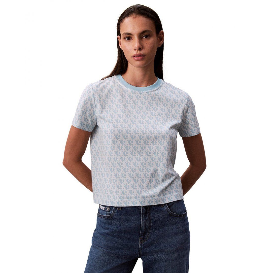 Calvin klein jeans - Femmes's 'Allover Monogram Classic' T-shirt