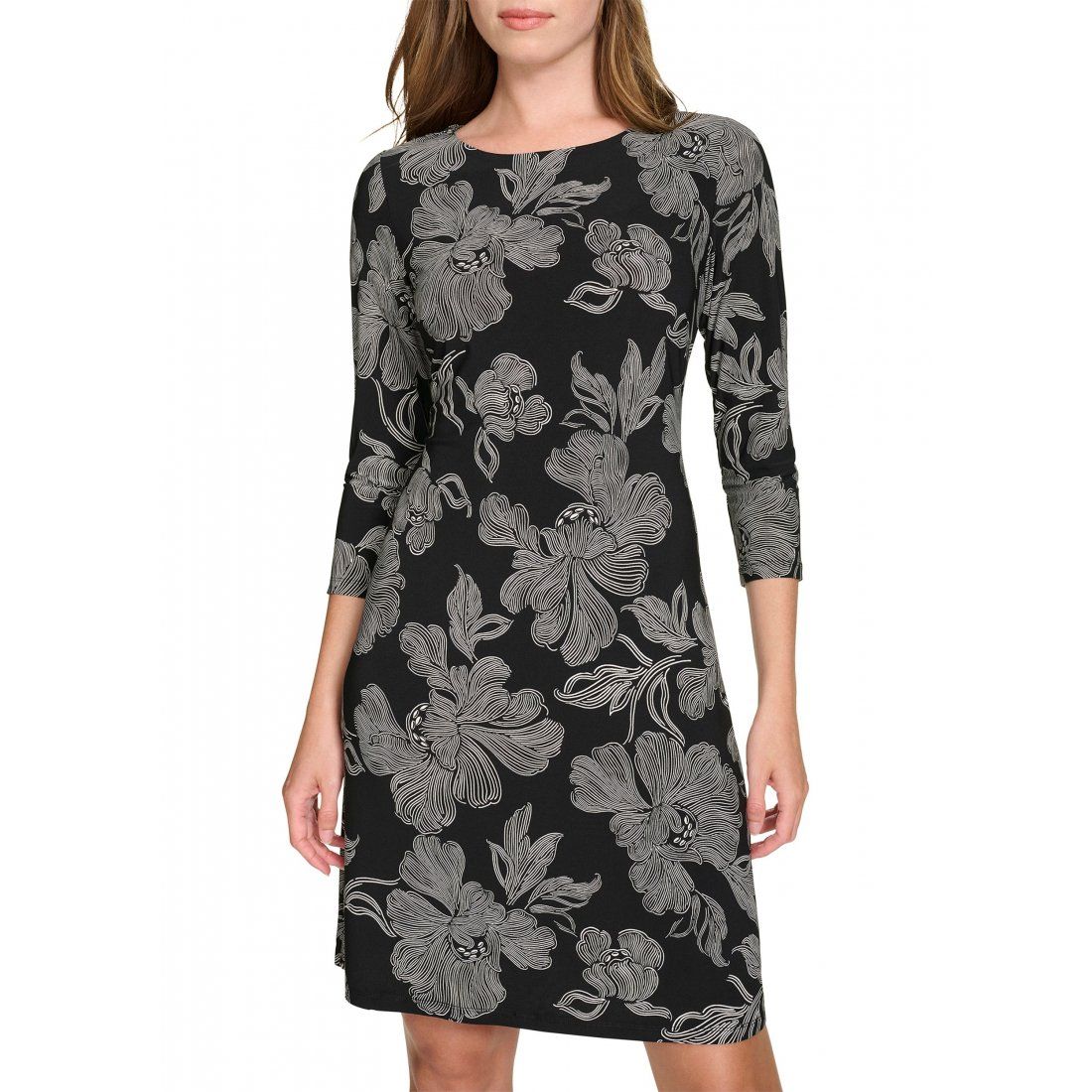 Tommy hilfiger - Robe droite 'Abstract Printed Jersey' pour Femmes