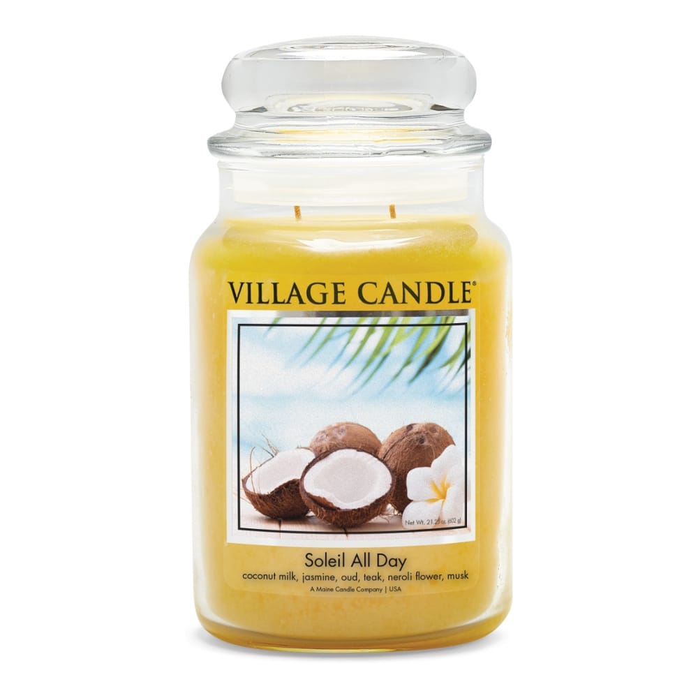 Village candle - Bougie parfumée 'Soleil All Day' - 602 g