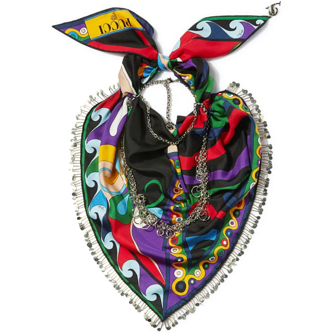 Emilio pucci - Foulard 'Marmo And Orchidee-Print' pour Femmes