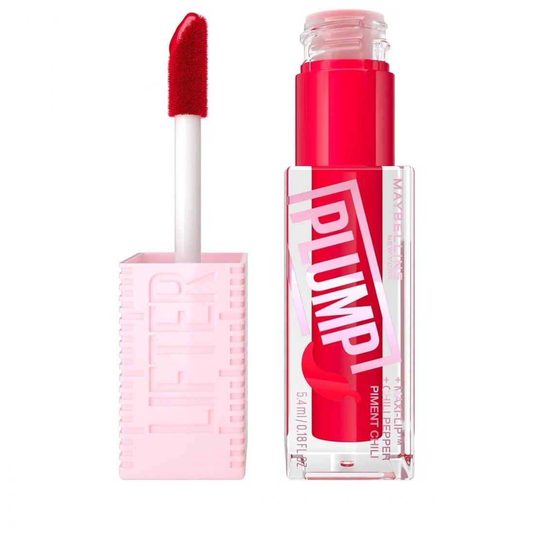 Maybelline - Gloss 'Lifter Plump' - 004 Red Flag 5.4 ml