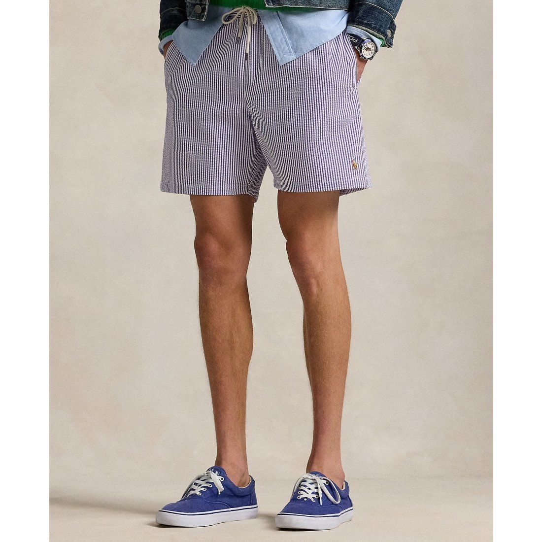 Polo ralph lauren - Short de bain '5-3/4 Traveler Classic Striped' pour Hommes"