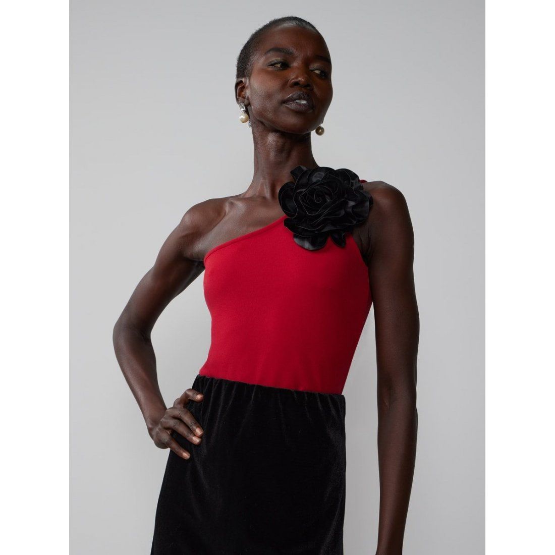New york & company - Haut à une épaule 'Floral' pour Femmes