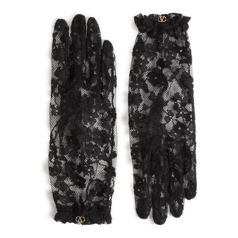 Valentino garavani - Gants 'VLogo Signature Lace' pour Femmes