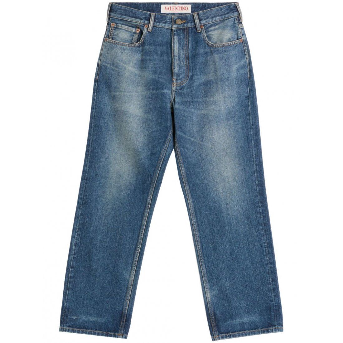 Valentino - Jeans 'Logo-Patch Washed' pour Hommes