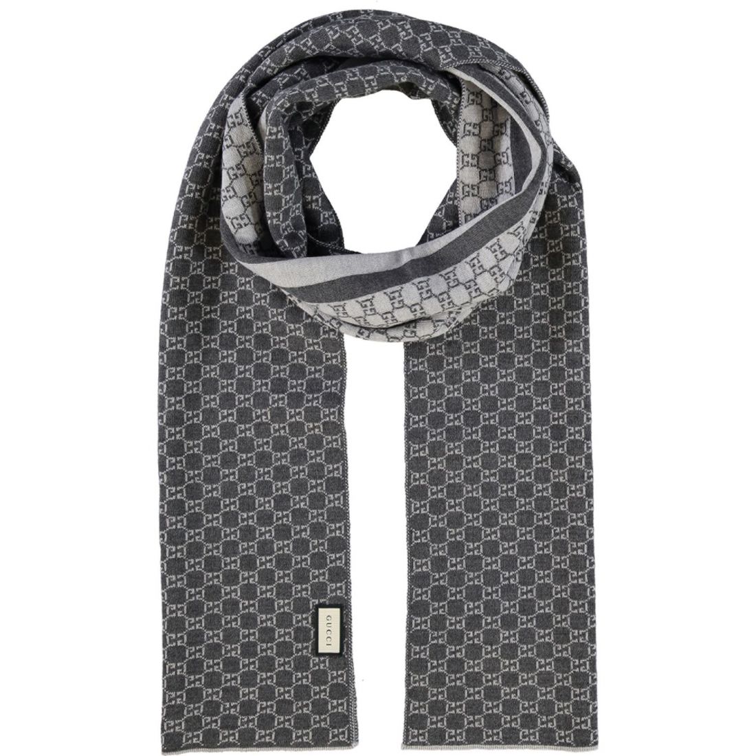 Gucci - Écharpe en laine 'Monogram' pour Hommes