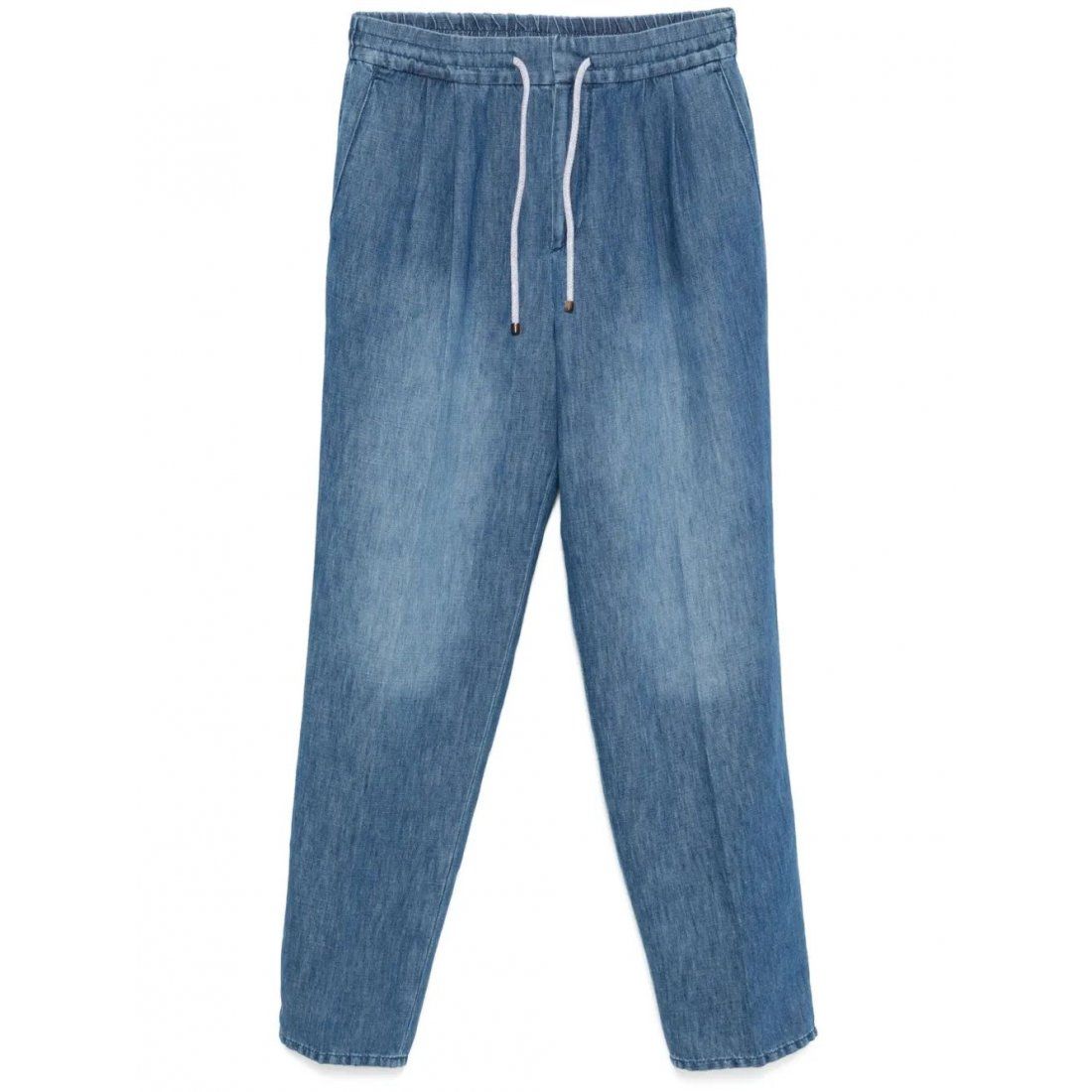 Brunello cucinelli - Jeans 'Pleat-Detailing' pour Hommes