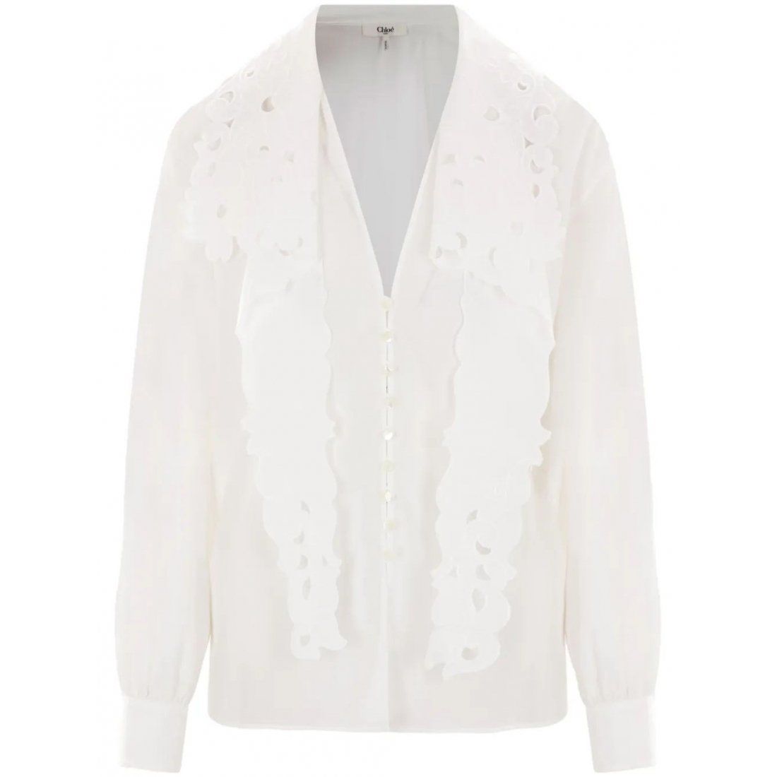 Chloé - Chemise 'Embroidered Lavallière' pour Femmes