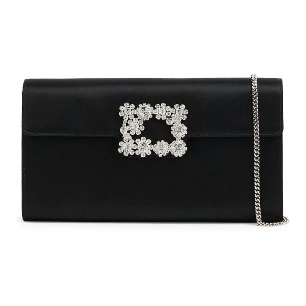 Roger vivier - Pochette 'Flower Strass Buckled' pour Femmes