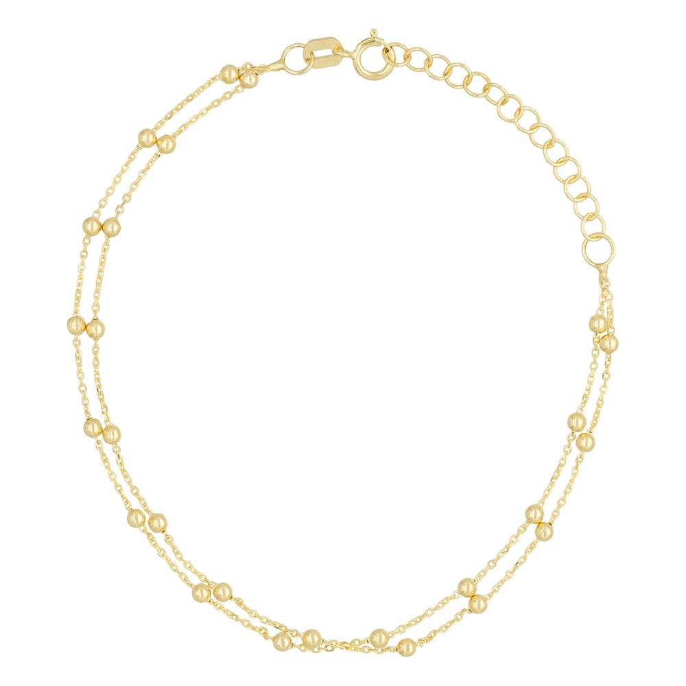 By colette - Bracelet 'Double Chaîne Boules' pour Femmes