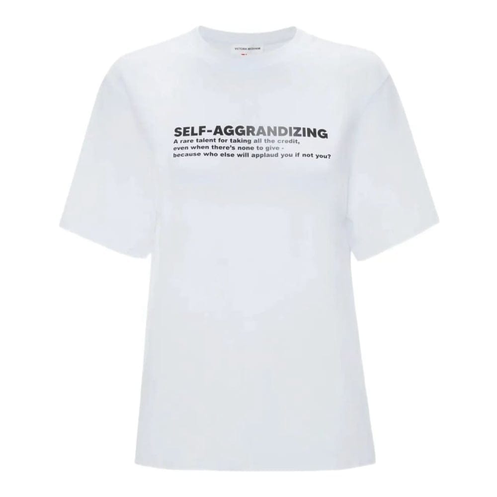 Victoria beckham - T-shirt 'Slogan-Print' pour Femmes