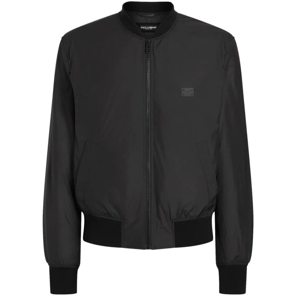 Dolce&gabbana - Blouson bomber 'Logo-Plaque' pour Hommes